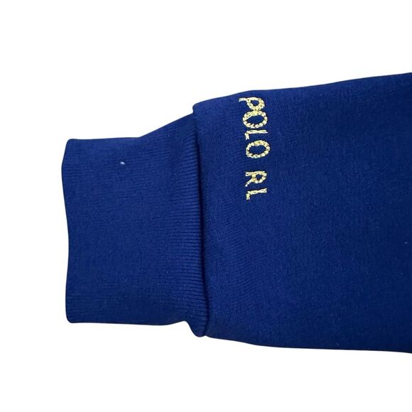 Ralph Lauren Polo Lunar New Year Dragon Fleece Sweatshirt Size 5 Navy Blue New - Picture 3 of 8